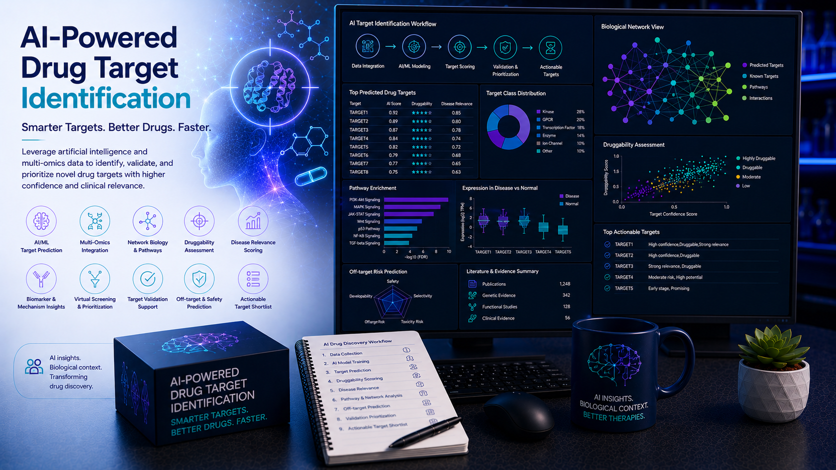 BioinformaticsNext AI drug target identification ML genomics GWAS validation