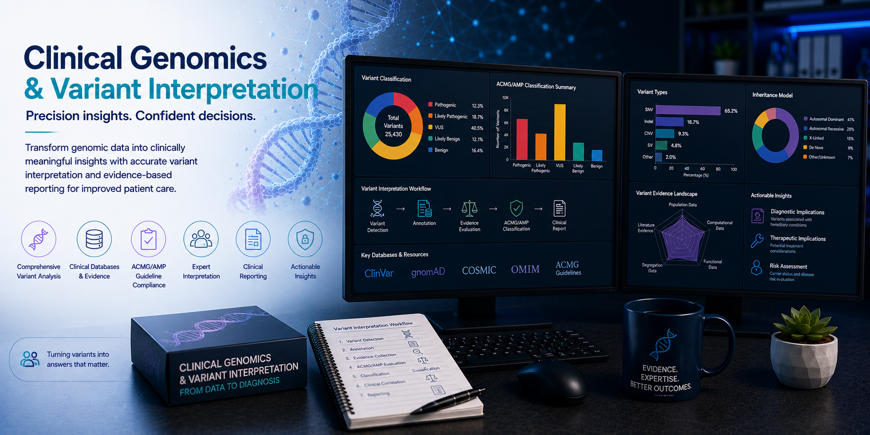 BioinformaticsNext clinical genomics variant interpretation rare disease ACMG reporting
