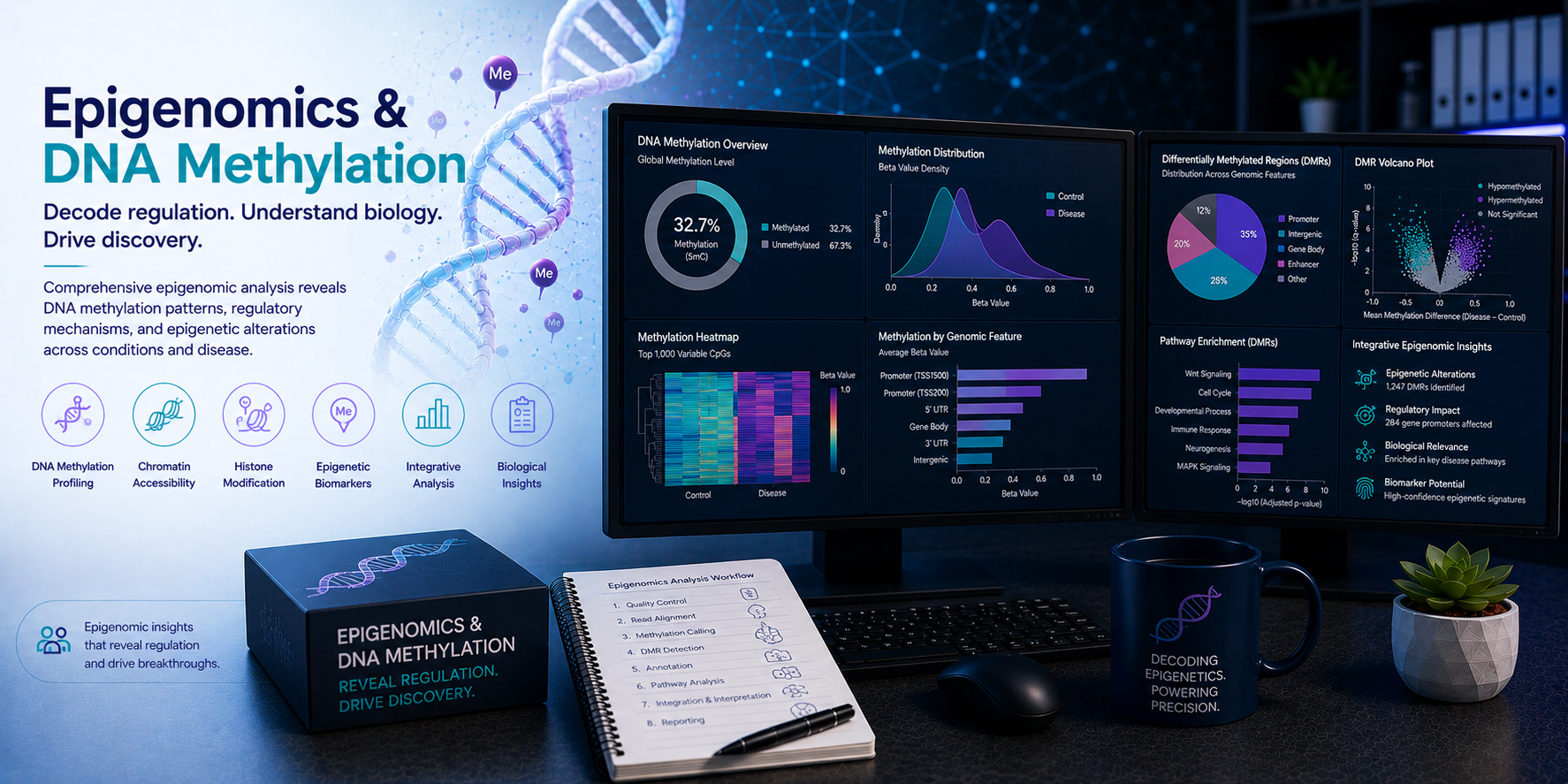 BioinformaticsNext epigenomics DNA methylation chromatin accessibility histone analysis 