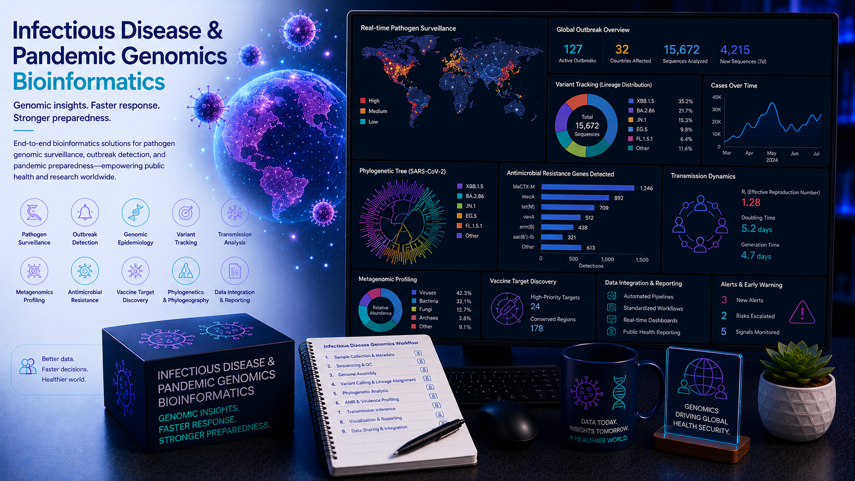 BioinformaticsNext infectious disease pandemic genomics AMR viral evolution surveillance 