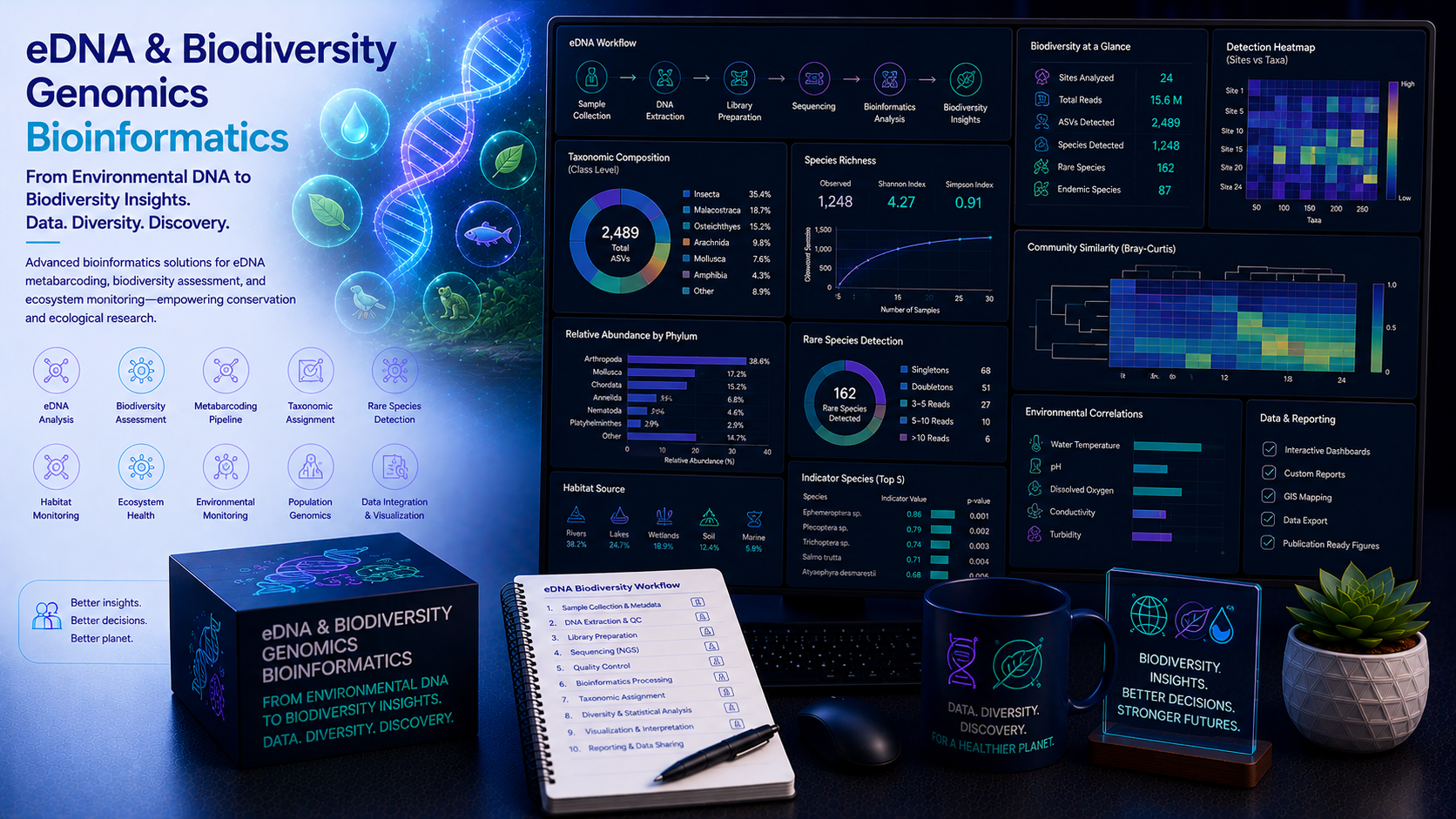 BioinformaticsNext eDNA biodiversity genomics conservation phylogeography ecological
